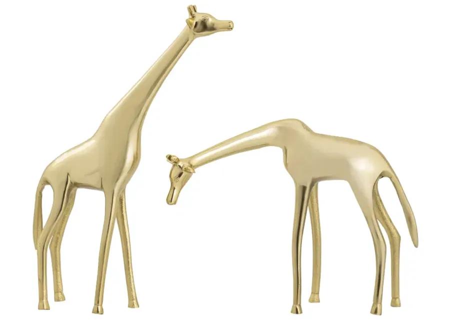 Brass Giraffe Sculpture - Large