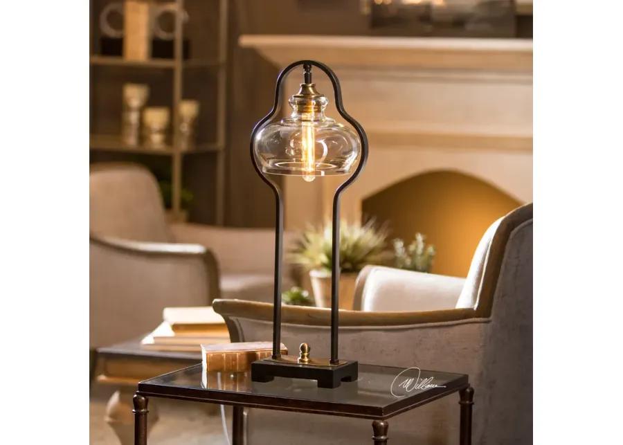 Cotulla Aged Black Desk Lamp