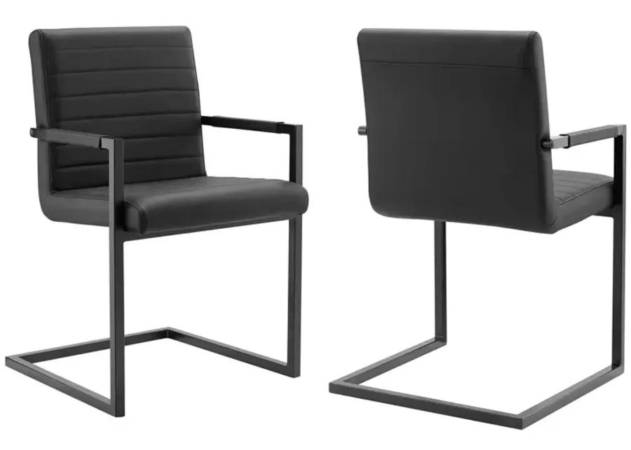 Savoy Vegan Leather Dining Chairs - Set of 2