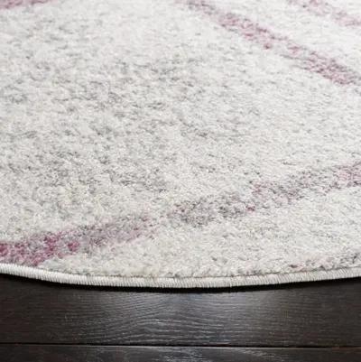 ADIRONDACK Contemporary Ivory / Plum 9' X 12' Powerloomed Rug