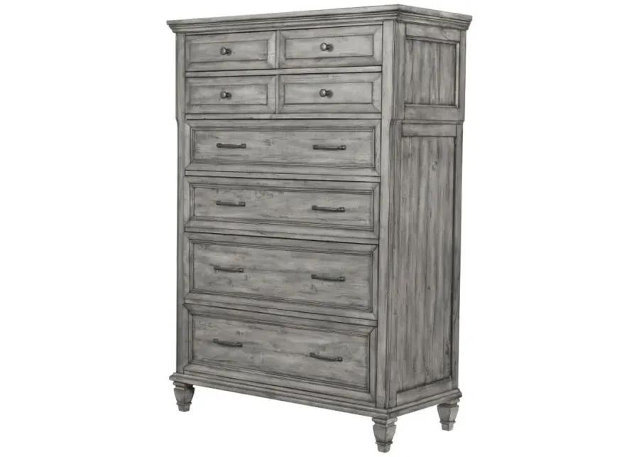 Avenue 8-drawer Rectangular Chest Grey