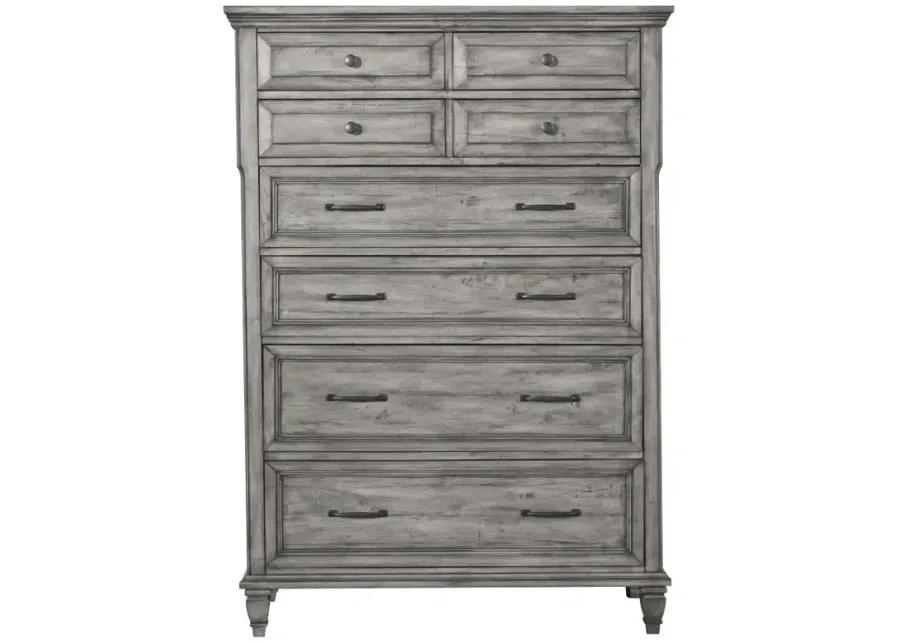 Avenue 8-drawer Rectangular Chest Grey