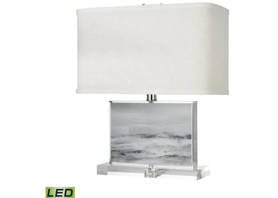 Barnes 18'' High 1-Light Table Lamp - Gray - Includes LED Bulb