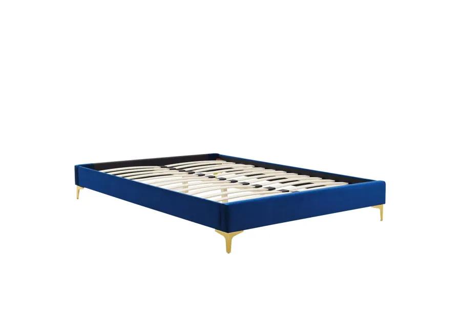 Elise Full Performance Velvet Platform Bed