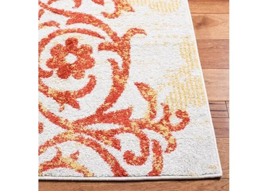 Adirondack Contemporary Grey / Gold 9' X 12' Powerloomed Rug