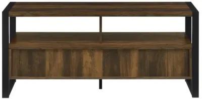 James 2-drawer Composite Wood 48" TV Stand Dark Pine