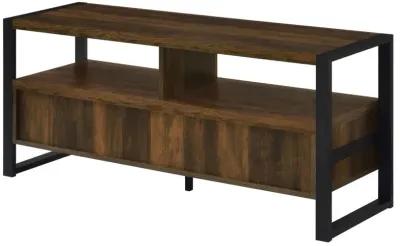 James 2-drawer Composite Wood 48" TV Stand Dark Pine