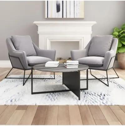 Mcbride Coffee Table Gray & Black