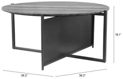 Mcbride Coffee Table Gray & Black