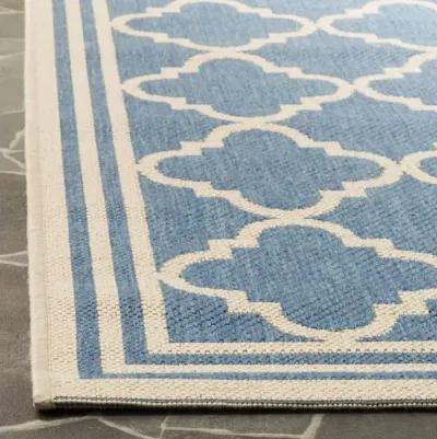 LINDEN 121 Collection LND121M-6SQ Blue / Creme 6'-7" X 6'-7" Square