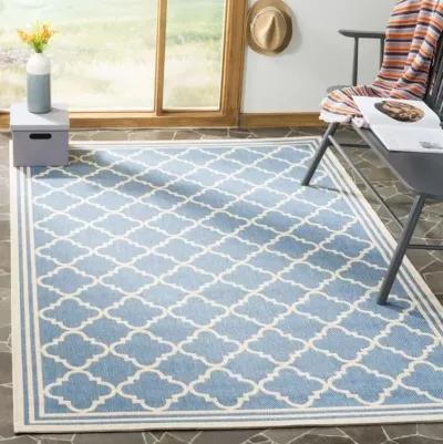 LINDEN 121 Collection LND121M-6SQ Blue / Creme 6'-7" X 6'-7" Square