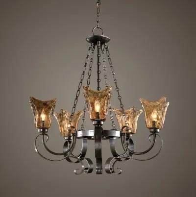 Vetraio 5Lt Oil Rubbed Bronze Chandelier