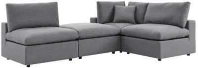 Commix 4-Piece Sunbrella� Outdoor Patio Sectional Sofa