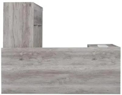 Yvette L-shape Office Desk Grey Driftwood