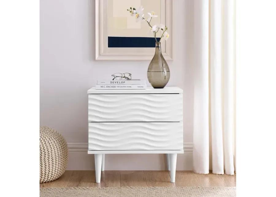 Wavelet 2-Drawer Nightstand