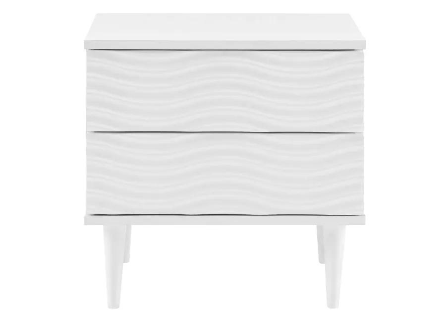 Wavelet 2-Drawer Nightstand