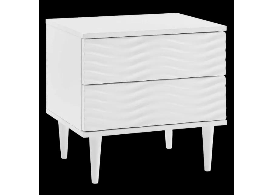 Wavelet 2-Drawer Nightstand