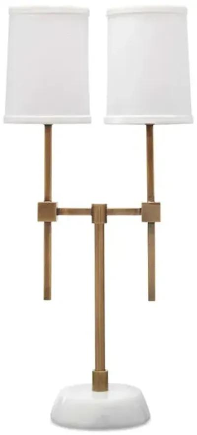 Minerva Twin Shade Console Lamp