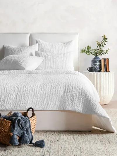 Claire Linen White King Quilt