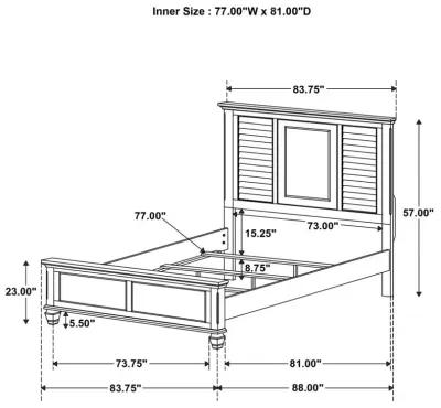 Franco Storage Platform Bedroom Set