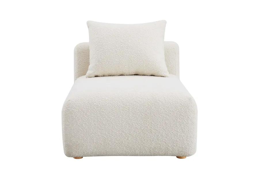 Hangover Cream Boucle Modular Armless Chair