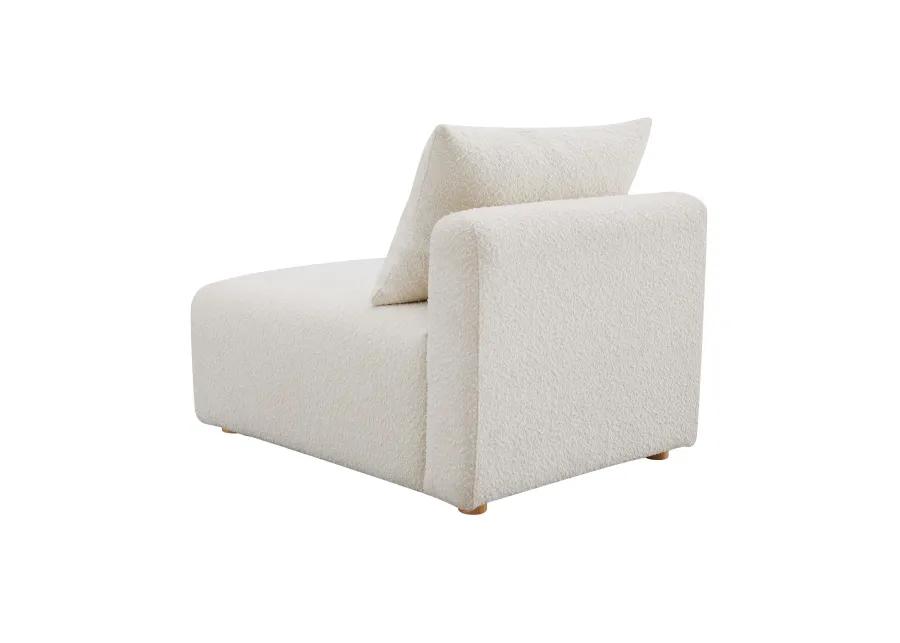 Hangover Cream Boucle Modular Armless Chair