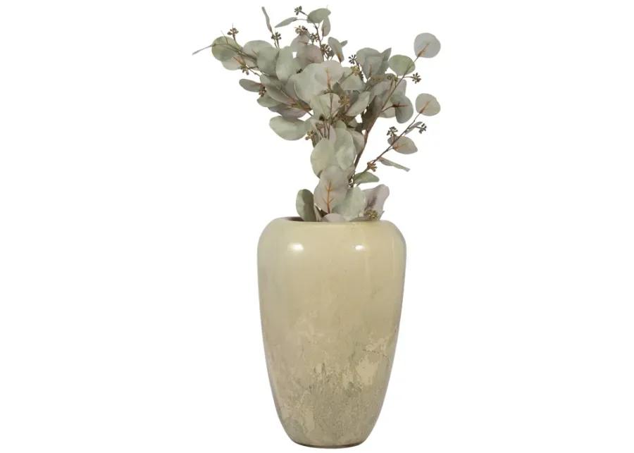 Glass, 13" 2-tone Vase, Nude