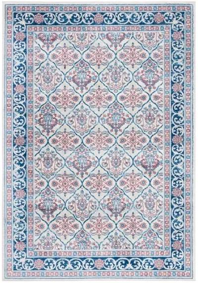 Brentwood 870 Beige / Navy 8' X 10' Large Rectangle Powerloomed Rug