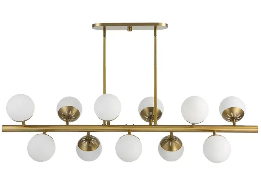 Droplet 11 Light Linear Chandelier