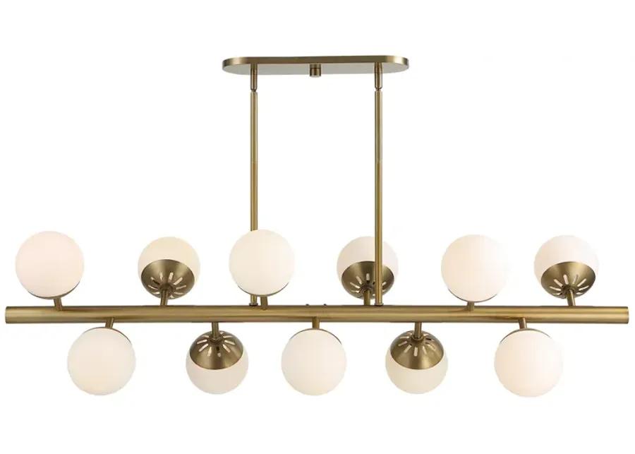 Droplet 11 Light Linear Chandelier