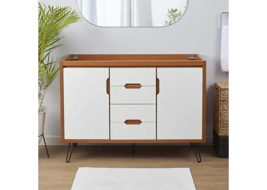 Energize 48" Double Sink Compatible (Not Included) Bathroom Vanity Cabinet