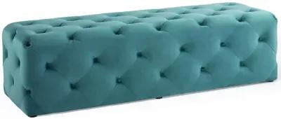 Amour 60" Tufted Button Entryway Performance Velvet Bench