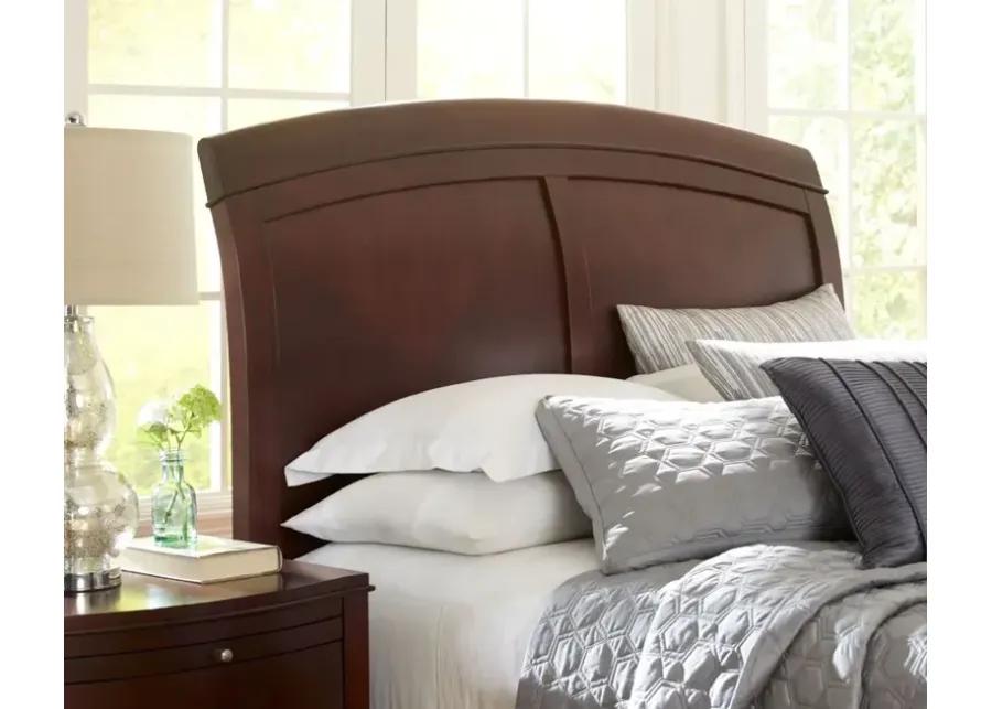 Brighton California King Size Low Profile Sleigh Bed in Cinnamon