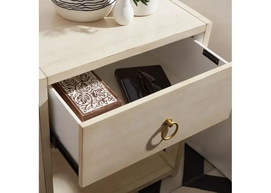 YUDI 1 DRAWER 1 SHELF NIGHTSTAND