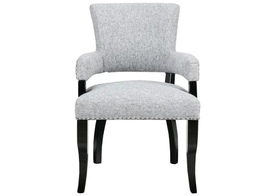 Madison Park Dawson Grey Arm Dining Chair