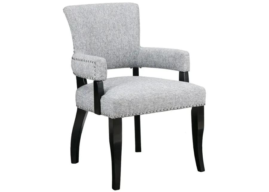 Madison Park Dawson Grey Arm Dining Chair