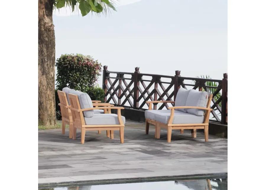 Marina 4 Piece Outdoor Patio Teak Set