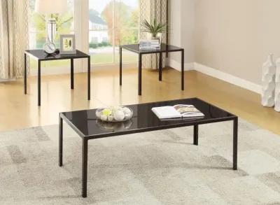 Brock 3-piece Occasional Table Set Warm Medium Brown