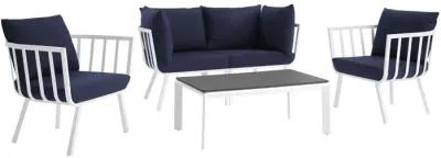 Riverside 5 Piece Outdoor Patio Aluminum Set