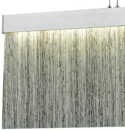 Meadowland 32" Wide 1-Light Linear Chandelier - Silver