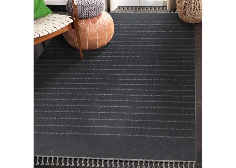 AMBROSE CHARCOAL/ GREY Rectangle 2'6" x 10 ft Rug