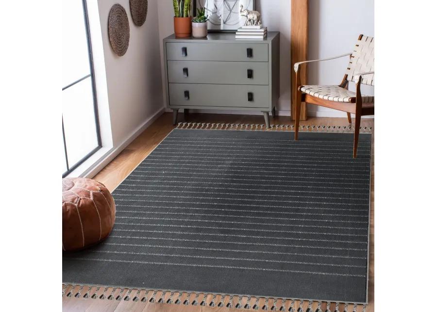 AMBROSE CHARCOAL/ GREY Rectangle 2'6" x 10 ft Rug