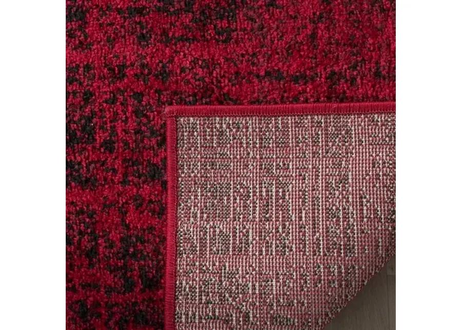 Adirondack Contemporary Red / Black 3' X 5' Powerloomed Rug