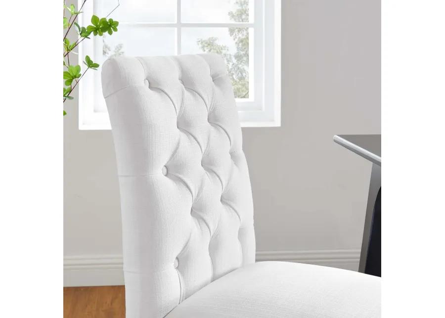 Duchess Button Tufted Fabric Dining Chair