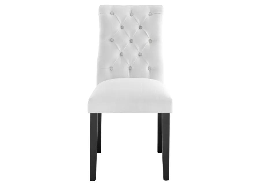 Duchess Button Tufted Fabric Dining Chair