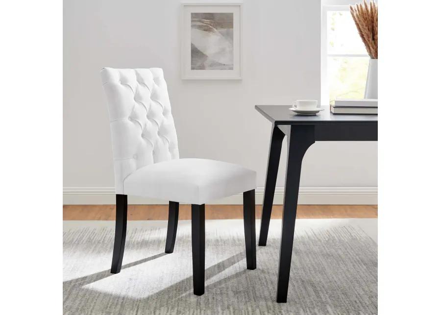 Duchess Button Tufted Fabric Dining Chair