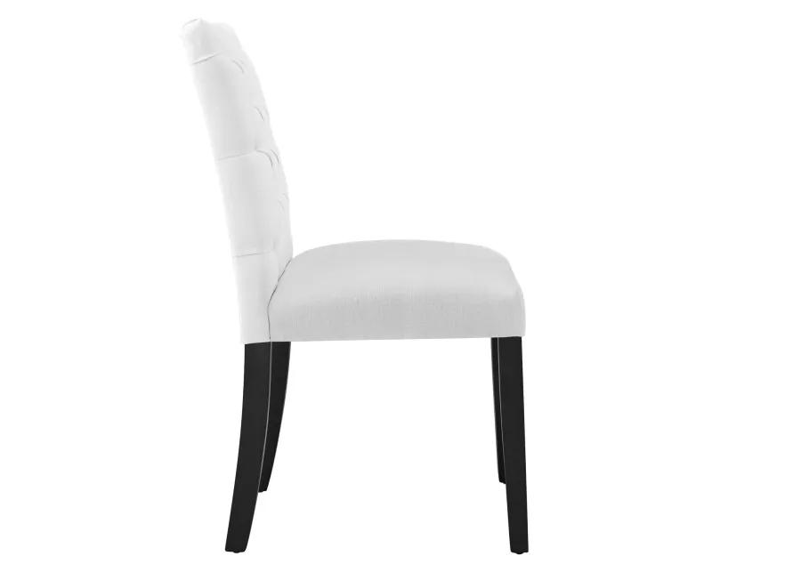 Duchess Button Tufted Fabric Dining Chair