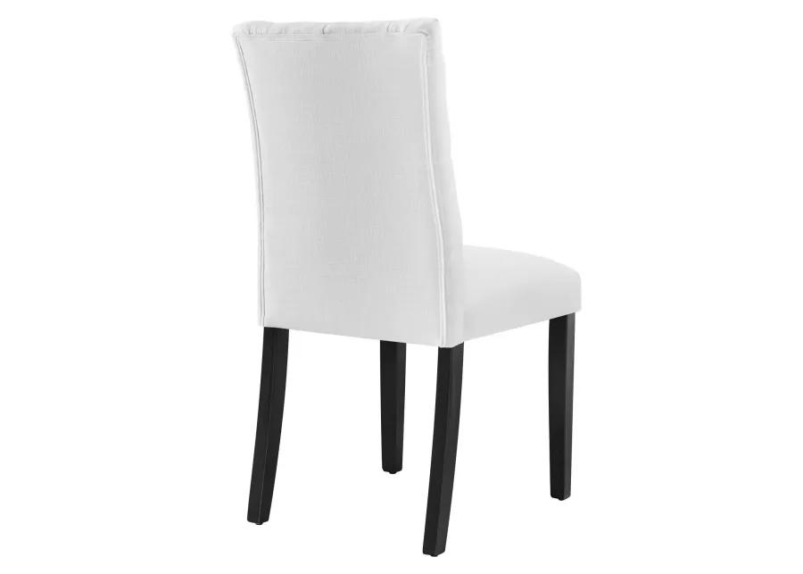 Duchess Button Tufted Fabric Dining Chair