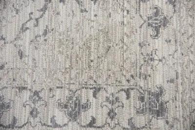 Panache Natural/Beige Medallion Floral Polypropylene 2'3" x 7'7" Runner Rug