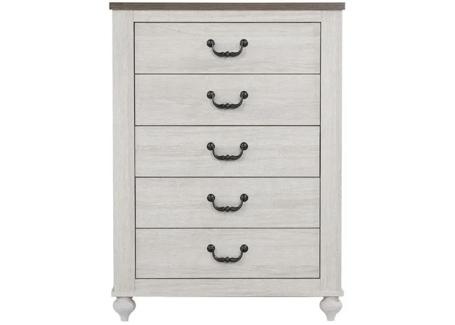 Stillwood 5-drawer Chest Vintage Linen